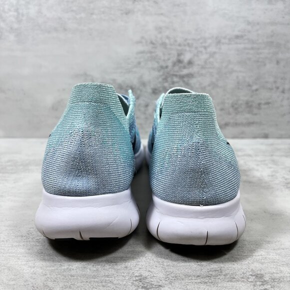 Nike Free RN Flyknit Running Shoes - Women's Size 7.5 - Blue - Picture 6 of 10